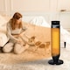 image 2 of HOMCOM 1000W/2000W Tower Heater w/ 42° Oscillation Remote Control Timer
