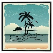 Hello summer (Picutre Frame) Black | M