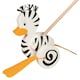 image 2 of Goki 20.5 cm Wooden Push Along Zebra Duck