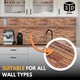 image 3 of NOVECRAFTO Brick Effect 3D Wall Panels (96cm x 48cm) DIY Decorative PVC Plastic Cladding Panels