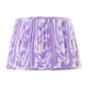 image 3 of Modern Lilac Pleated Cotton Fabric Lamp Shade with Wavy Lines Design