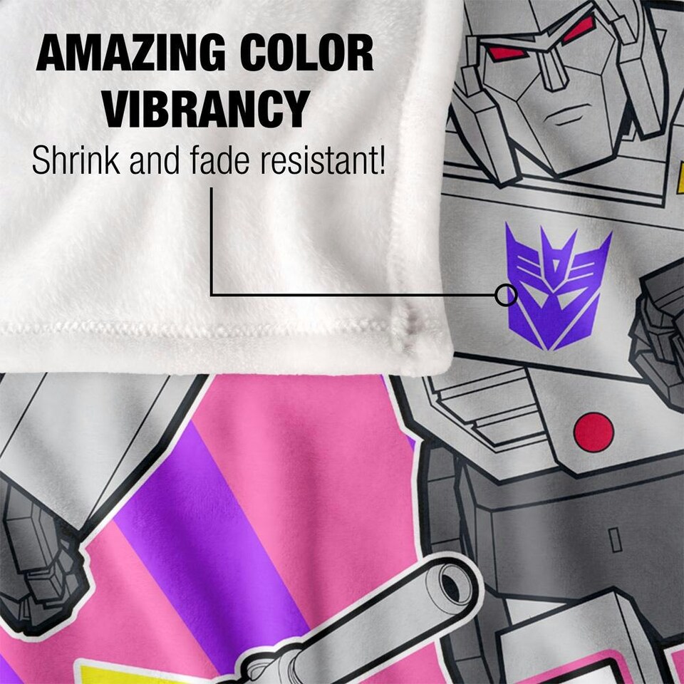 image 1 of Transformers Megatron Blanket - White - One Size