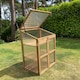 image 7 of Wooden Framed Polycarbonate Growhouse Mini Greenhouse