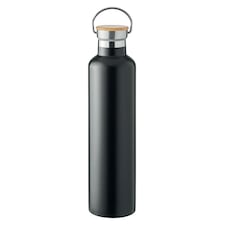 MidOcean Helsinki Large Double Wall 1L Flask - Black - One Size | Black | One Size