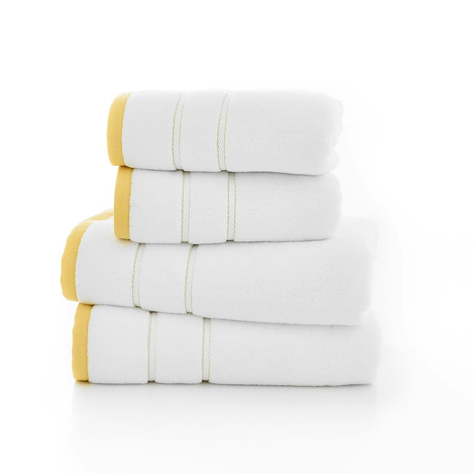 image 1 of Delamere Zero-Twist Luxury Cotton Towels – Ultra-Soft, Absorbent & Stylish White | Turquoise | Bath sheet