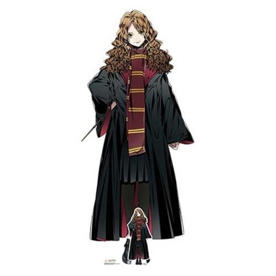 image 1 of Hermione Granger Anime Style Harry Potter Lifesize Cardboard Cutout 167cm