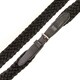 image 2 of Velociti Gara Games Leather Braided Horse Reins - Black - 48in x 0.7in