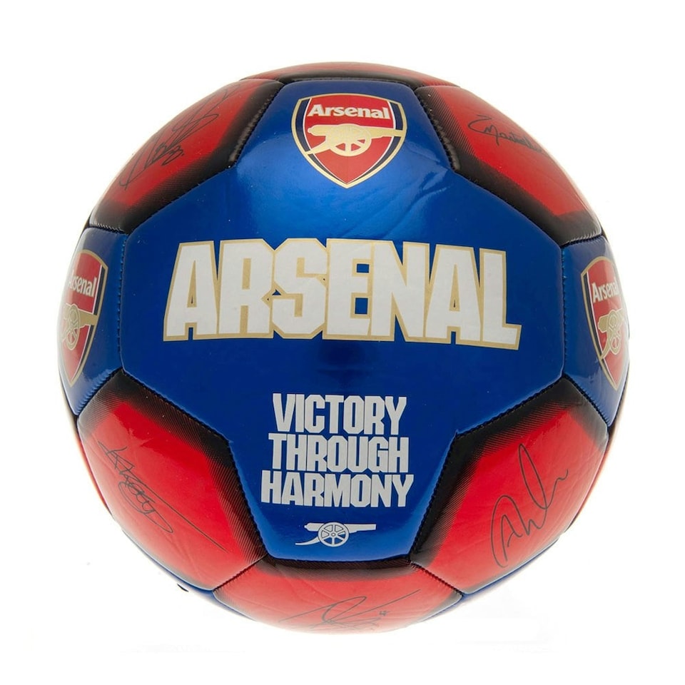 image 1 of Arsenal FC Victory Through Harmony Signature Football - Navy/Red/White - 1