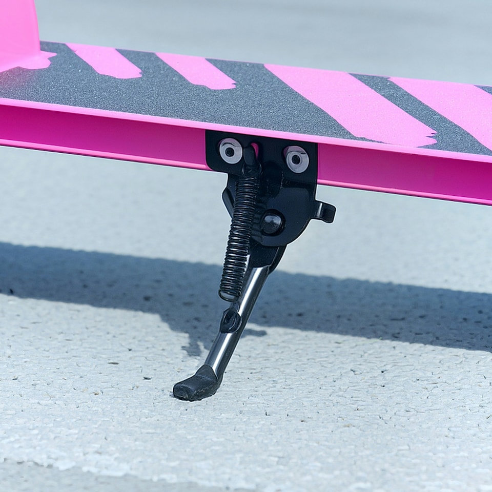 image 1 of AIYAPLAY Scooter for Kids, Folding Kick Scooter w/ Adjustable Handle, Pink