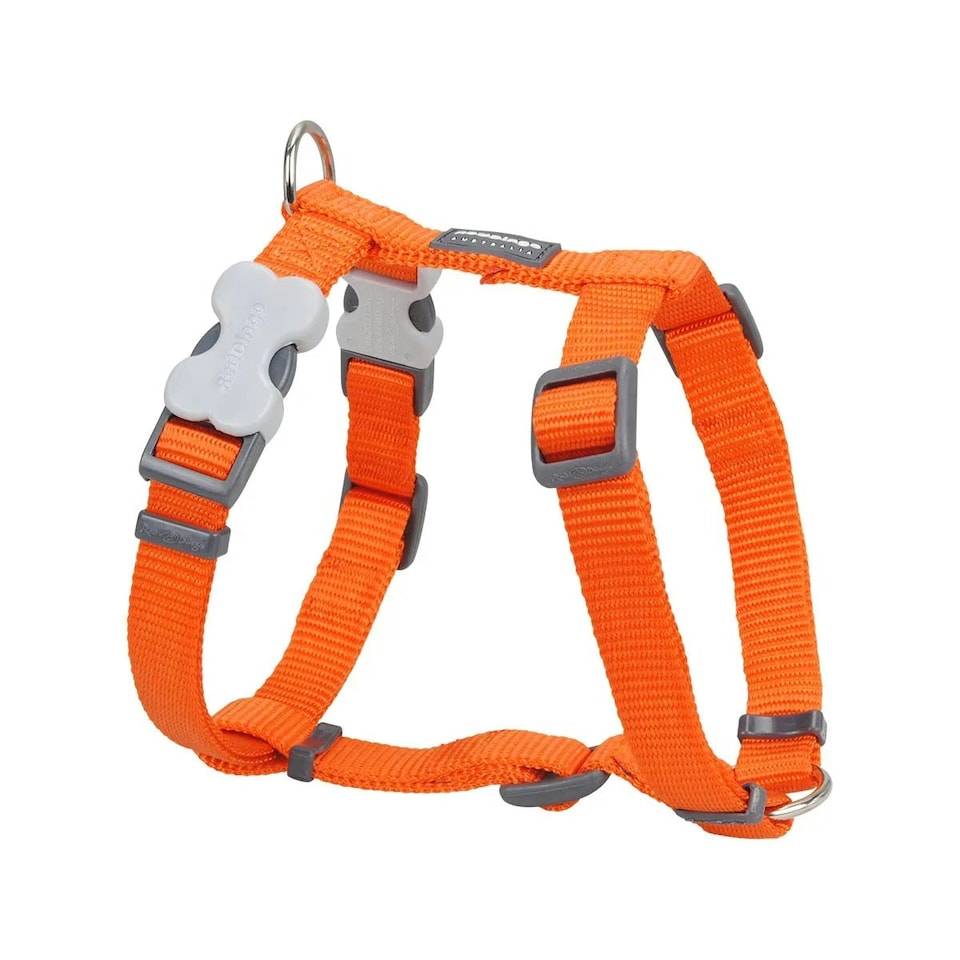 image 1 of Dog H-Harness Classic Orange Orange | L