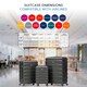 image 3 of Flight Knight Set of 3 Lightweight 4 Wheel ABS Hard Case Suitcases Cabin & Hold Luggage, 100+ Airlines Approved - easyJet, British Airways, Ryanair, Jet2 Grey | Charcoal