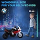 image 7 of HOMCOM BMW S1000RR Licensed 6V Kids Electric Motorbike 3 Wheel Ride on Motorcycle with Headlights Music for 18-36 Months, Red