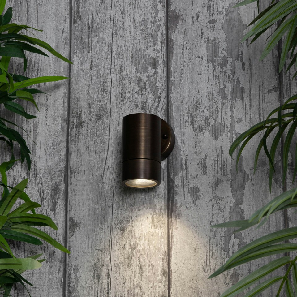 image 1 of BHS Bruce Outdoor Wall Light, Bronze