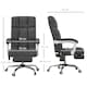 image 7 of Vinsetto Massage Office Chair w/ Heat, Ergonomic Desk Chair w/ Footrest, Grey