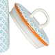 image 5 of Nicola Spring Hand-Printed Kitchen Canister - 15.5cm - Blue