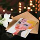 image 4 of Woman Portrait Texture Patterns Abstract Modern Birthday Greeting Card
