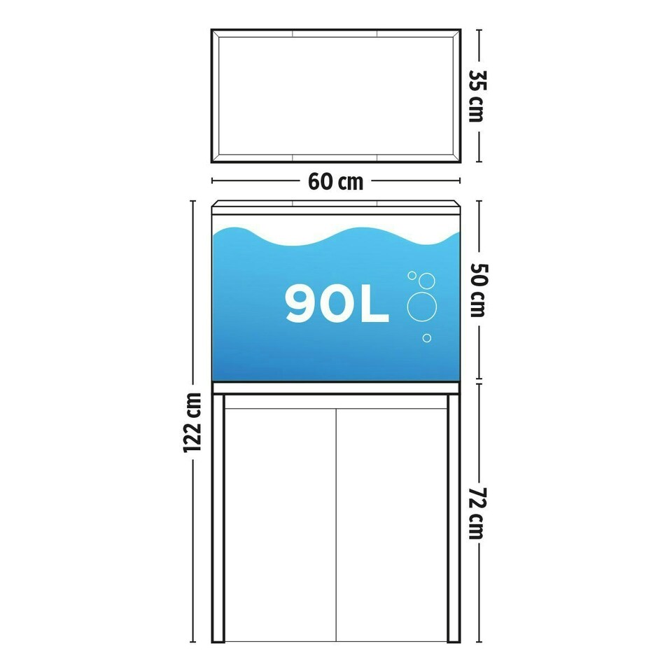 image 1 of Fluval Roma 90 BT LED Aquarium & Cabinet Brown