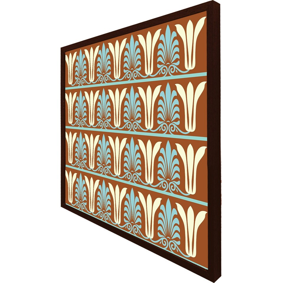image 1 of Egyptian flower ornament pattern (Picutre Frame) White | M
