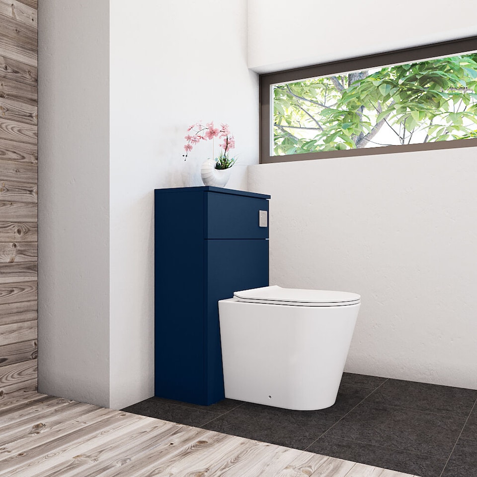 image 1 of Balterley Contemporary Compact WC Toilet Unit | Blue | Indigo Blue | 260 x 502 x 818mm