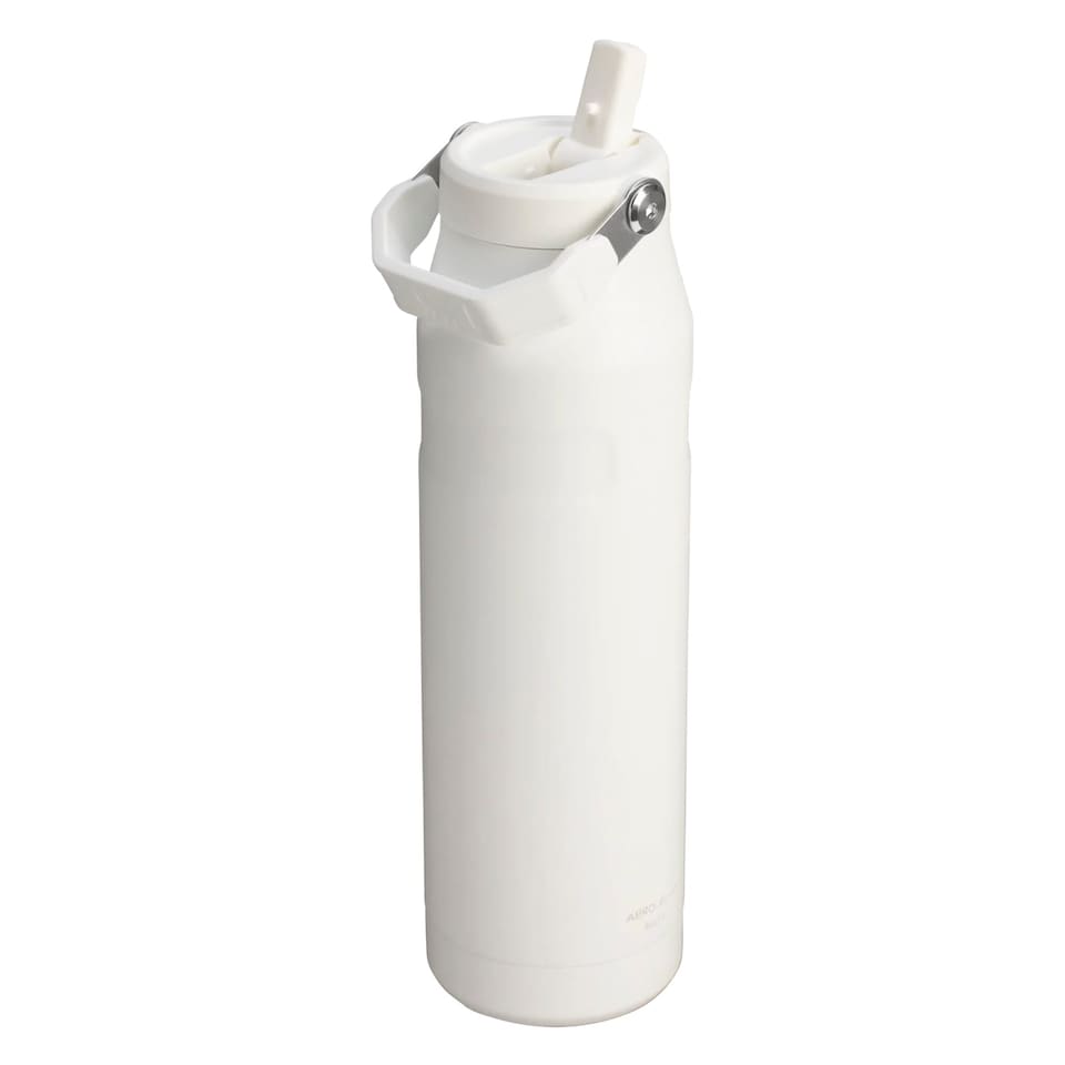 image 1 of IceFlow Bottle Flip Straw 1.06L Water Bottle | White | White | 1