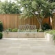 image 2 of Charles Bentley Decorative Wrought Iron Outdoor Rustic Bench - Sage Green