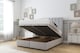 image 2 of Sloomy Langston Silver Plush Ottoman Bed With Mattress With 26" Strutted Headboard 3' Single