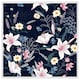 image 1 of Tropical white & pink flowers (Picutre Frame) White | M