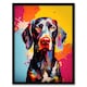 image 1 of Dog Shorthaired German Pointer Pet Portrait Black Framed Wall Art Print A4