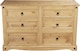 image 4 of Corona Chest of Drawers Pine 6 Drawer Solid Mexican Wax Sideboard