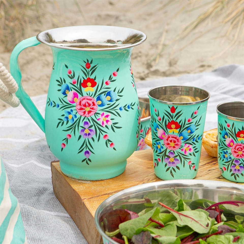 image 1 of BillyCan Picnic Tumblers - 400ml  - Mint Pansy  - Pack of 6 Green