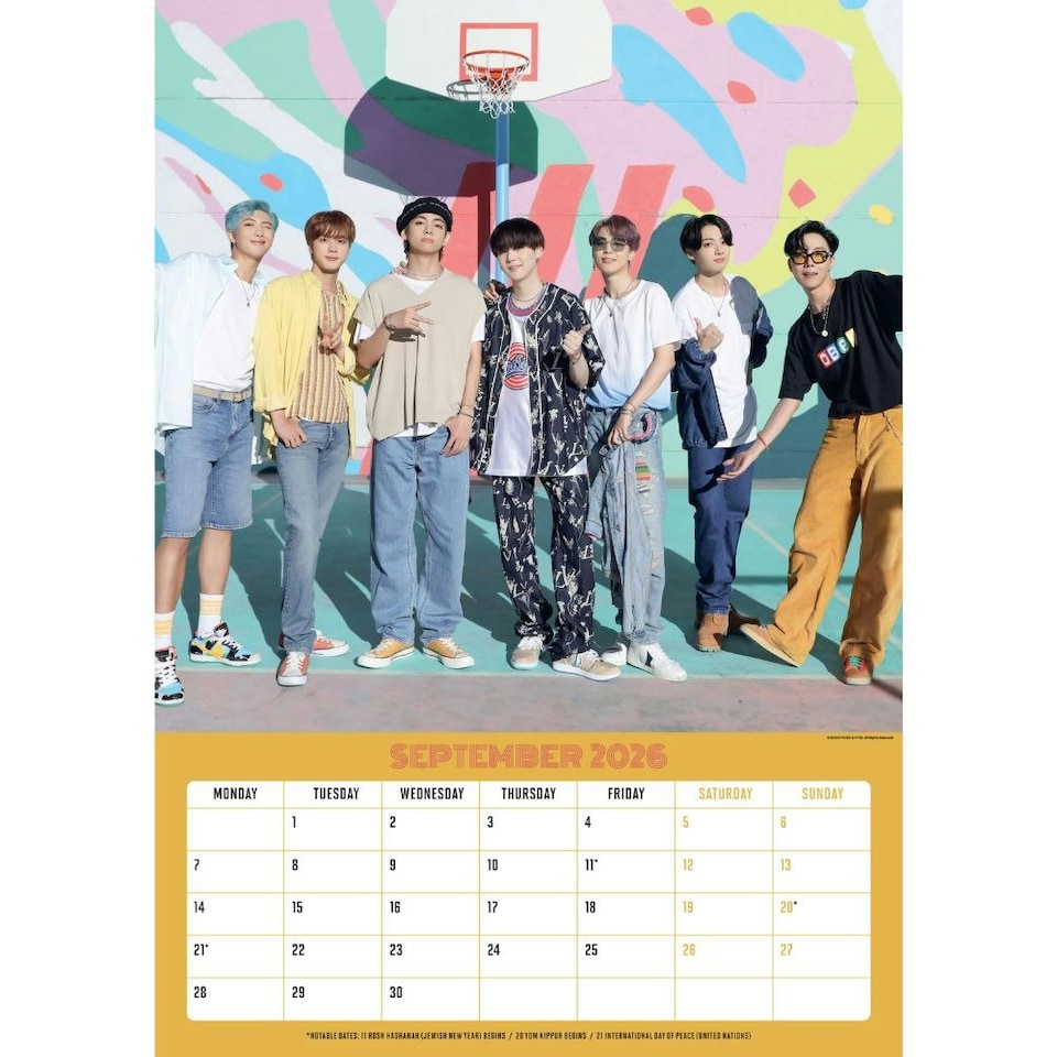 image 1 of BTS 2026 A3 CALENDAR