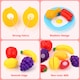 image 5 of Little Bear Trolley Toy Set with 35 Colourful Food and Kitchen Accessories