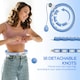 image 4 of SPORTNOW Smart Weighted Hula Hoop with 16 Detachable Knots, Light Blue