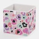 image 4 of OHS 2 Pack Folding Storage Leopard Print Cubes Space Saving Home Bedroom Clothes Toy Organiser | Multi