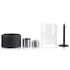 image 3 of Living and Home Tabletop Portable Round Bio Ethanol Fireplace, Black