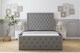 image 1 of Sloomy Vienna Pewter Dumfries Bed Frame With Mattress With 50" Upholstered Headboard 3' Single