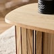 image 8 of OHS Ribbed Curved Home Furniture Living Room Decor Coffee Table Multi | Light Wood and Black