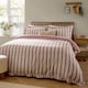 image 1 of Wylder Connie Striped Ruffle Duvet Cover Set | Pink | Clay Pink | Single | 1