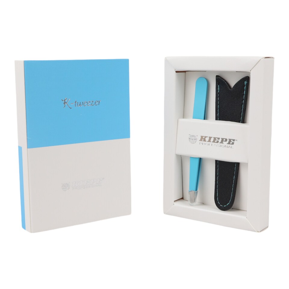 image 1 of Kiepe - Tweezer Oblique Tip Sea Blue 10cm