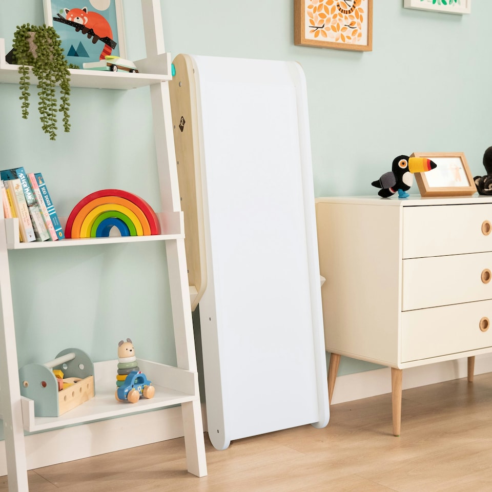 image 1 of Active-Tots Pikler Style Folding Wooden Slide, Wooden Balance Board & Play Mats - FSC® certified