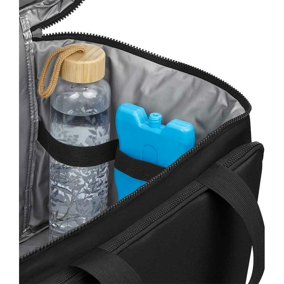 image 1 of Bagbase Recycled Cooler Bag - Black - One Size