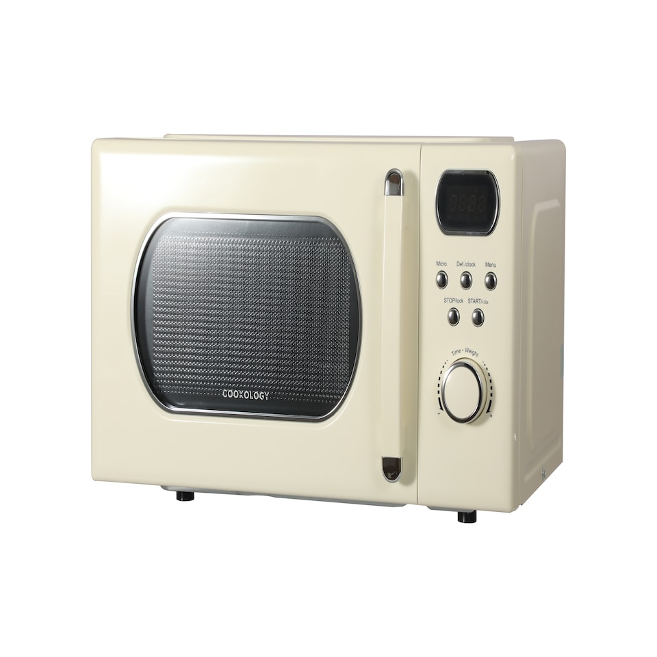 image 1 of Cookology Retro Microwave 800W Freestanding 20L - RETDD20CR Cream