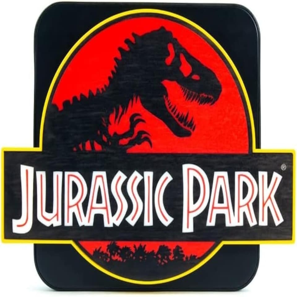 image 1 of Jurassic Park Logo 3D Lamp Black