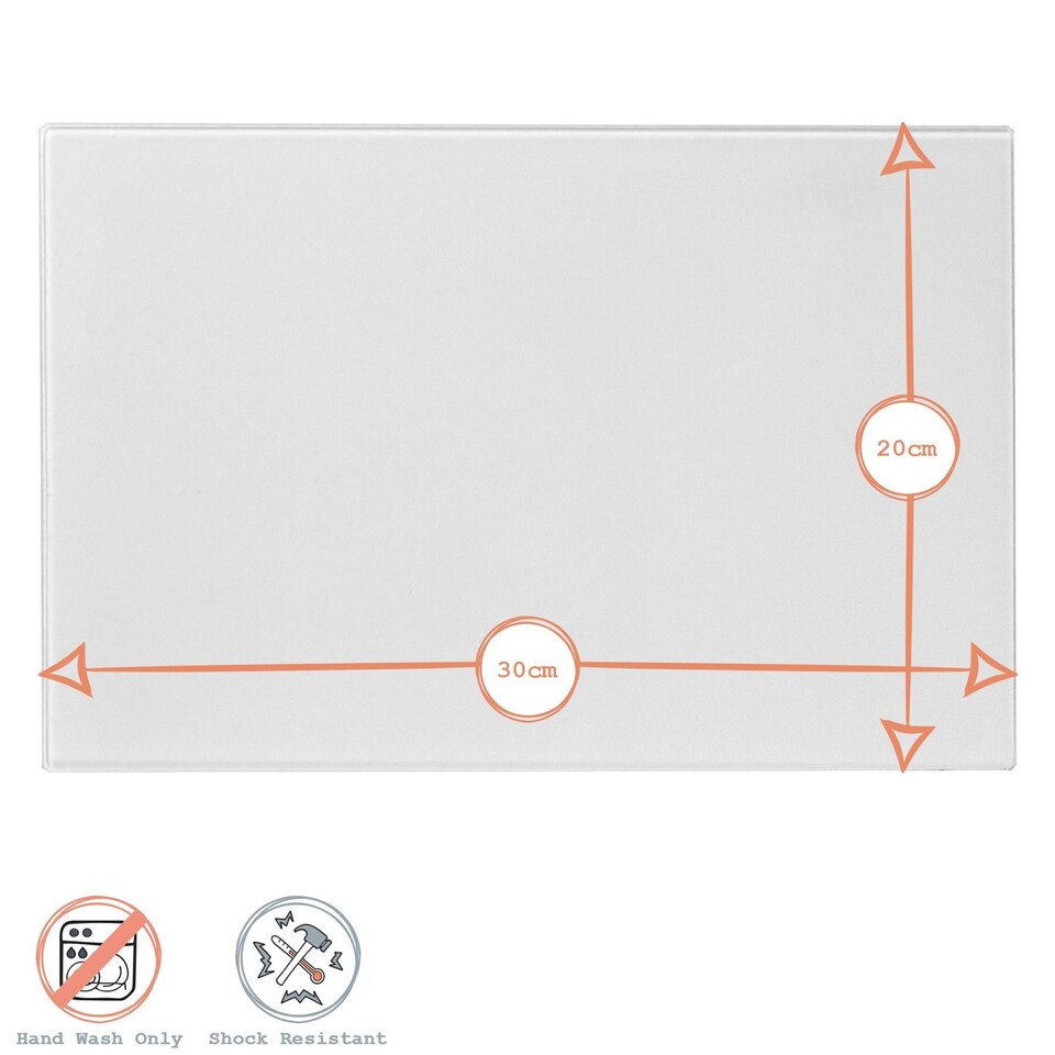 image 1 of Harbour Housewares Glass Placemats - 30 x 20cm - Black - Pack of 6 | Black | Black