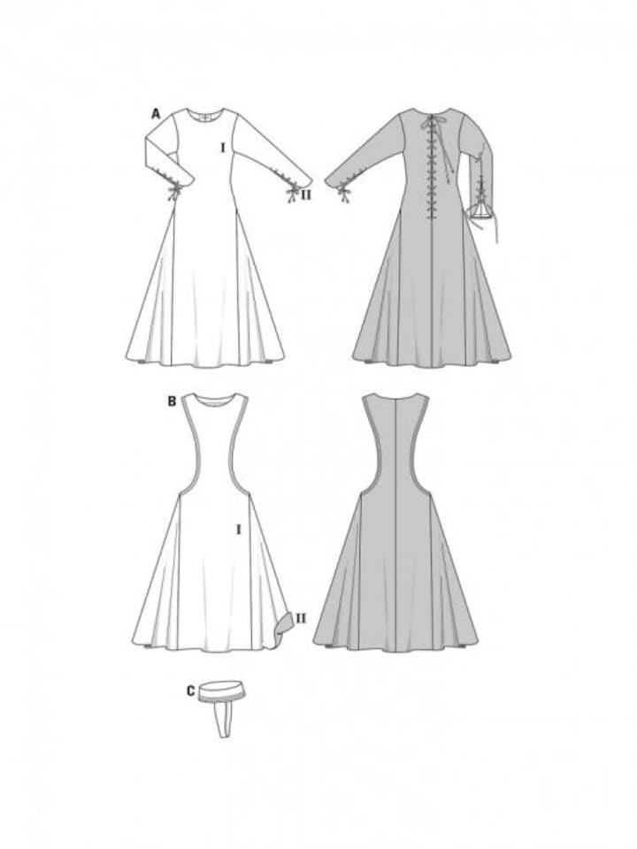 image 1 of Burda 7977 Paper Sewing Pattern – Women’s Costumes, UK Sizes 10–24, Easy