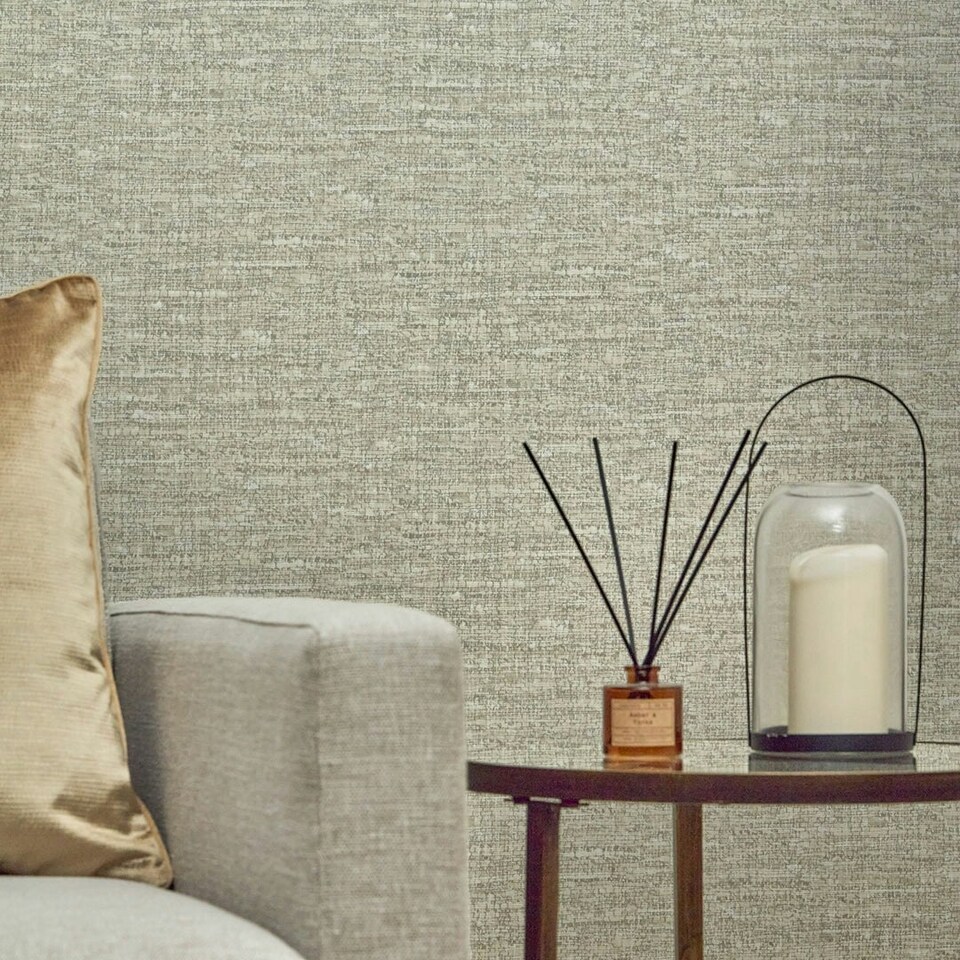 image 1 of Loom Luxe Wallpaper in Warm Neutral Tones Multi