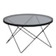 image 1 of Cuxton Black Coffee Table, with Smoked Glass Top