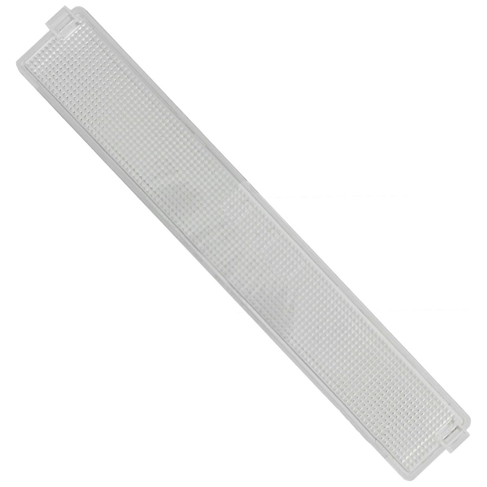 image 1 of SPARES2GO Universal Cooker Hood Vent Extractor Light Diffuser / Lens Cover Plate (372mm x 58mm)
