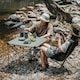 image 6 of Casual Aluminium Folding Table | Green | Pine Green | Medium