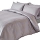 image 1 of Homescapes Grey Egyptian Cotton Stripe Duvet Cover and Pillowcases 330 TC, King Grey